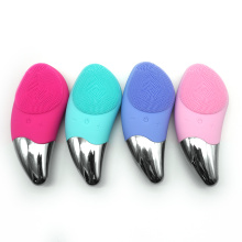 Four color Sonic 3 hours long time lasting deep cleansing  soft silicone facial cleansing brush